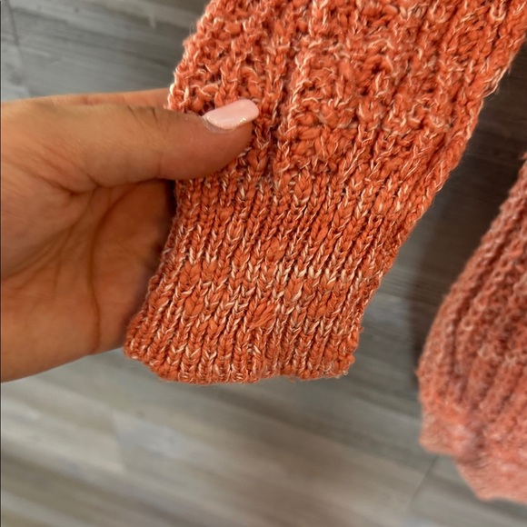 Free People Salmon Knit Long Sleeve Tunic Sweater - Picture 6 of 7